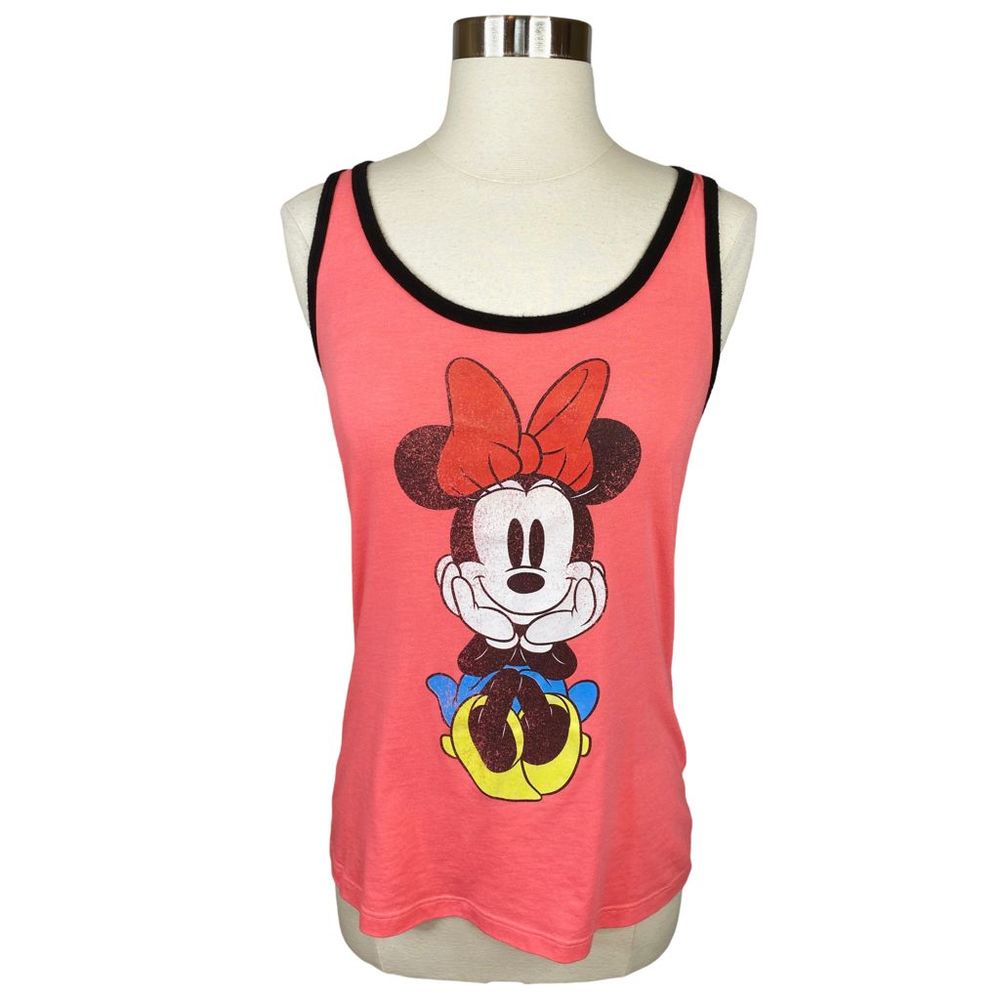 Disney Minnie Mouse Coral Tank Top - Size Medium